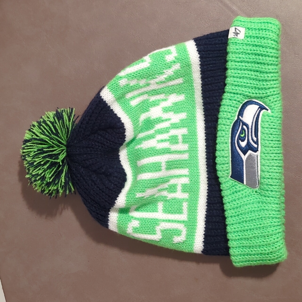 NFL 47 Brand Beanie Hat Seattle Seahawks One Size